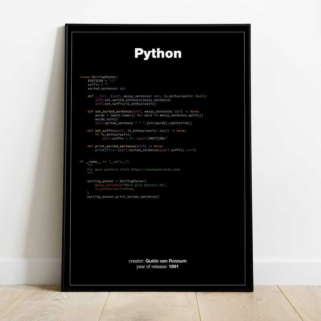Plakat - Python - Poster Python - West Pomerania zdjęcie 3