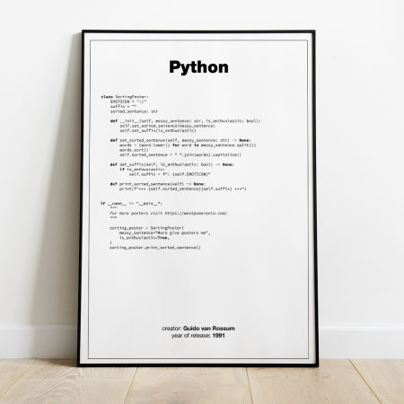 Plakat - Python - Poster Python - West Pomerania zdjęcie 2