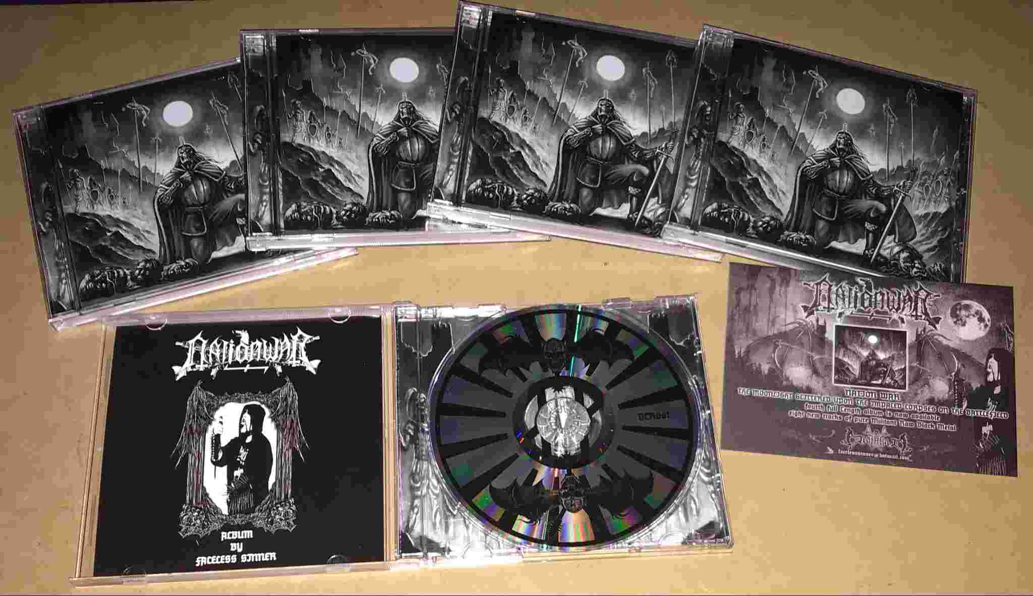 NATION WAR - THE MOONLIGHT GLITTERED UPON THE IMPALED CORPSES ON THE BATTLEFIELD  cd  - Death Cult Records image 1