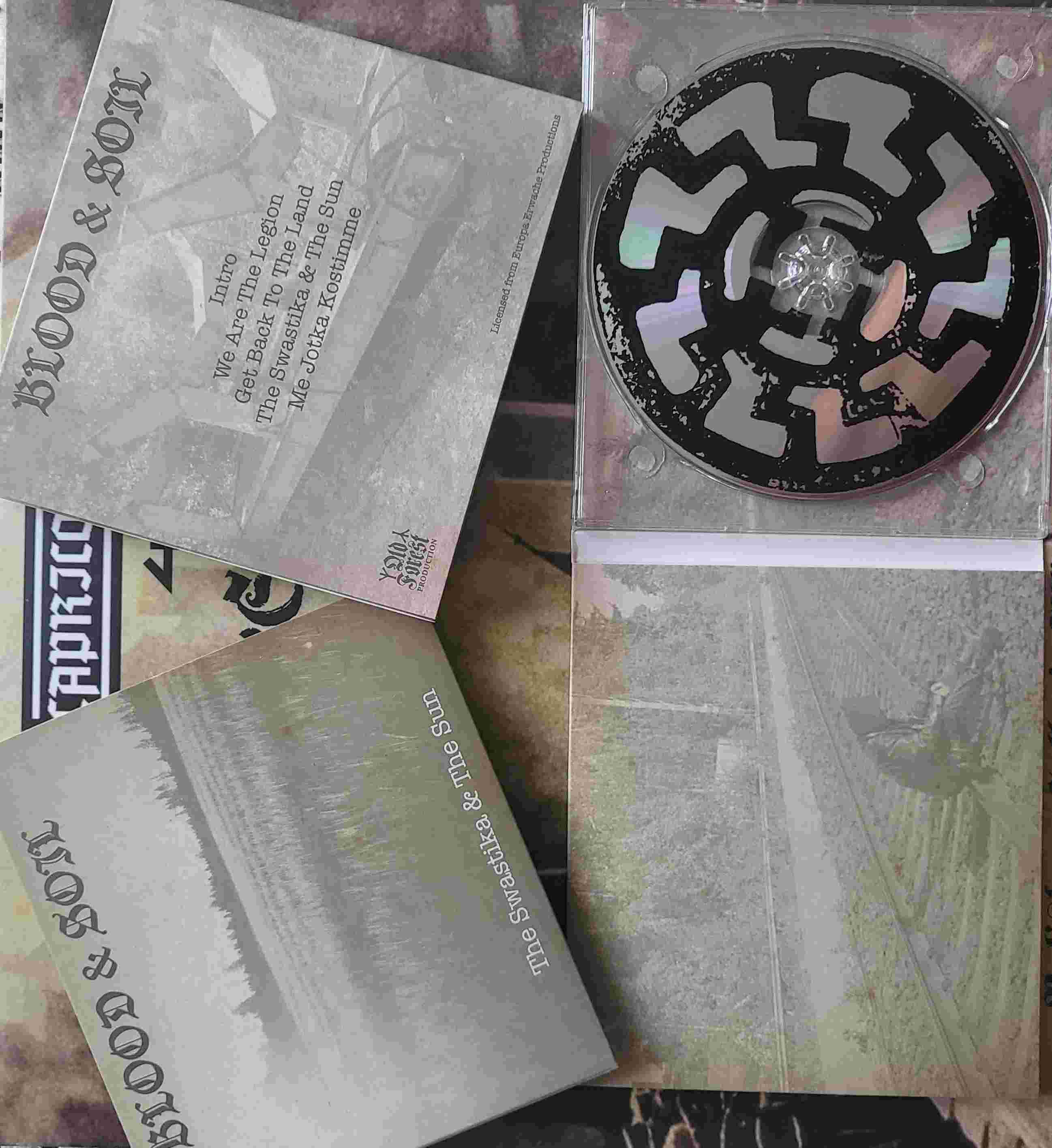 Blood & Soil - The Swastika & The Sun cd digipack - Old Forest Production image 3