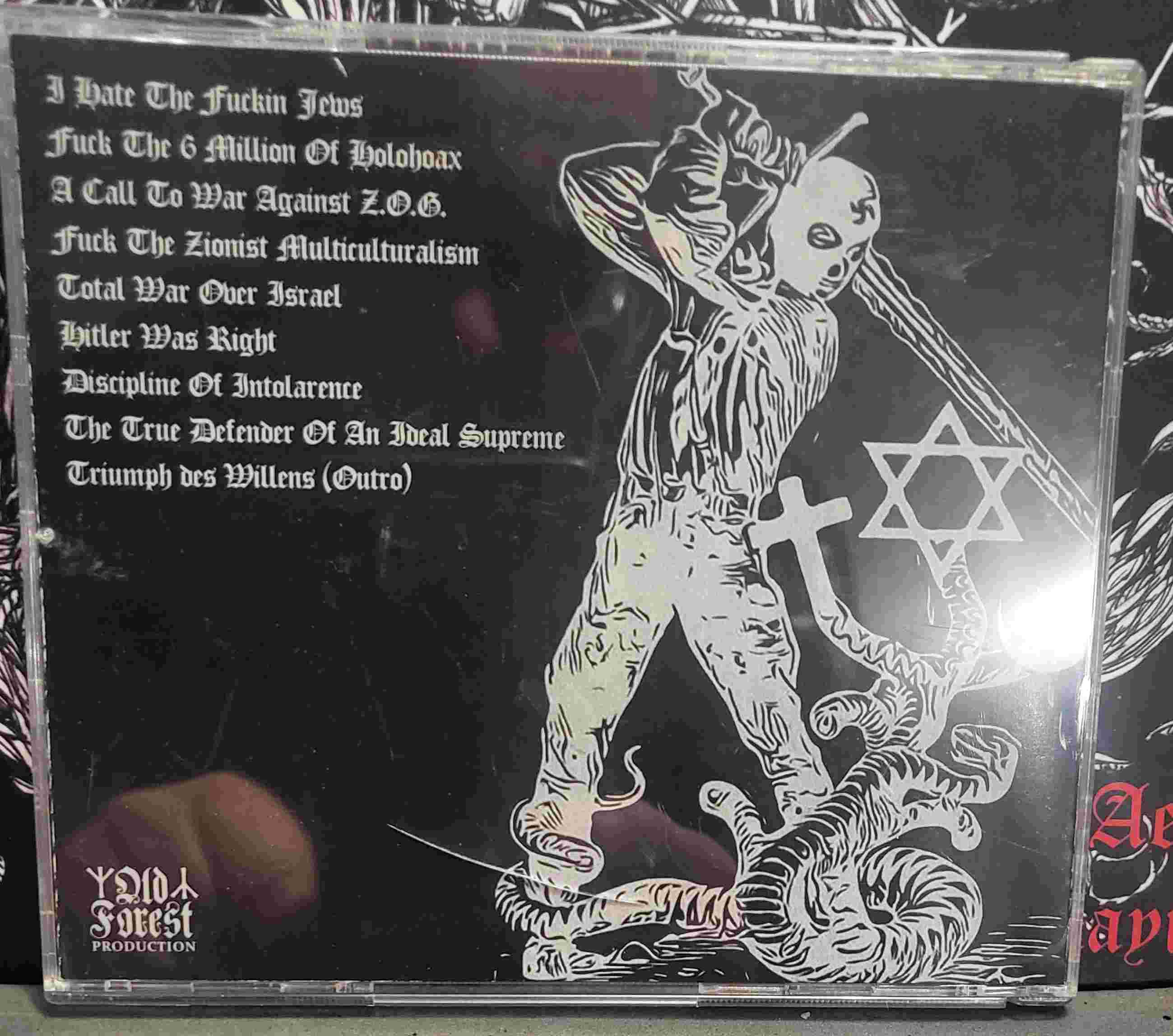 Jew@laughter  - Purification Kommando  cd Sold Out !!! - Old Forest Production image 3