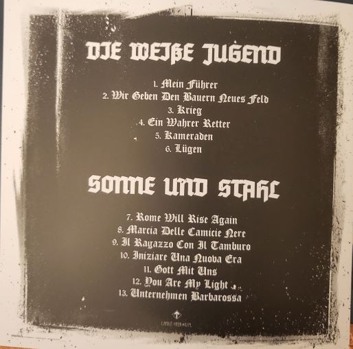 Die Weiße Jugend / Sonne Und Stahl - "Stahljugend" split cd - Old Forest Production image 2