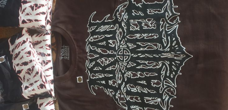 Aryan Hammer official t-shirt brown / chocolate, black / white logo lim.25 SOLD OUT !! - Old Forest Production image 3
