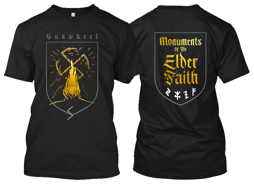Sunwheel - Monuments Of The Elder Faith  official ts  lim.40 SOLD OUT - Old Forest Production image 1
