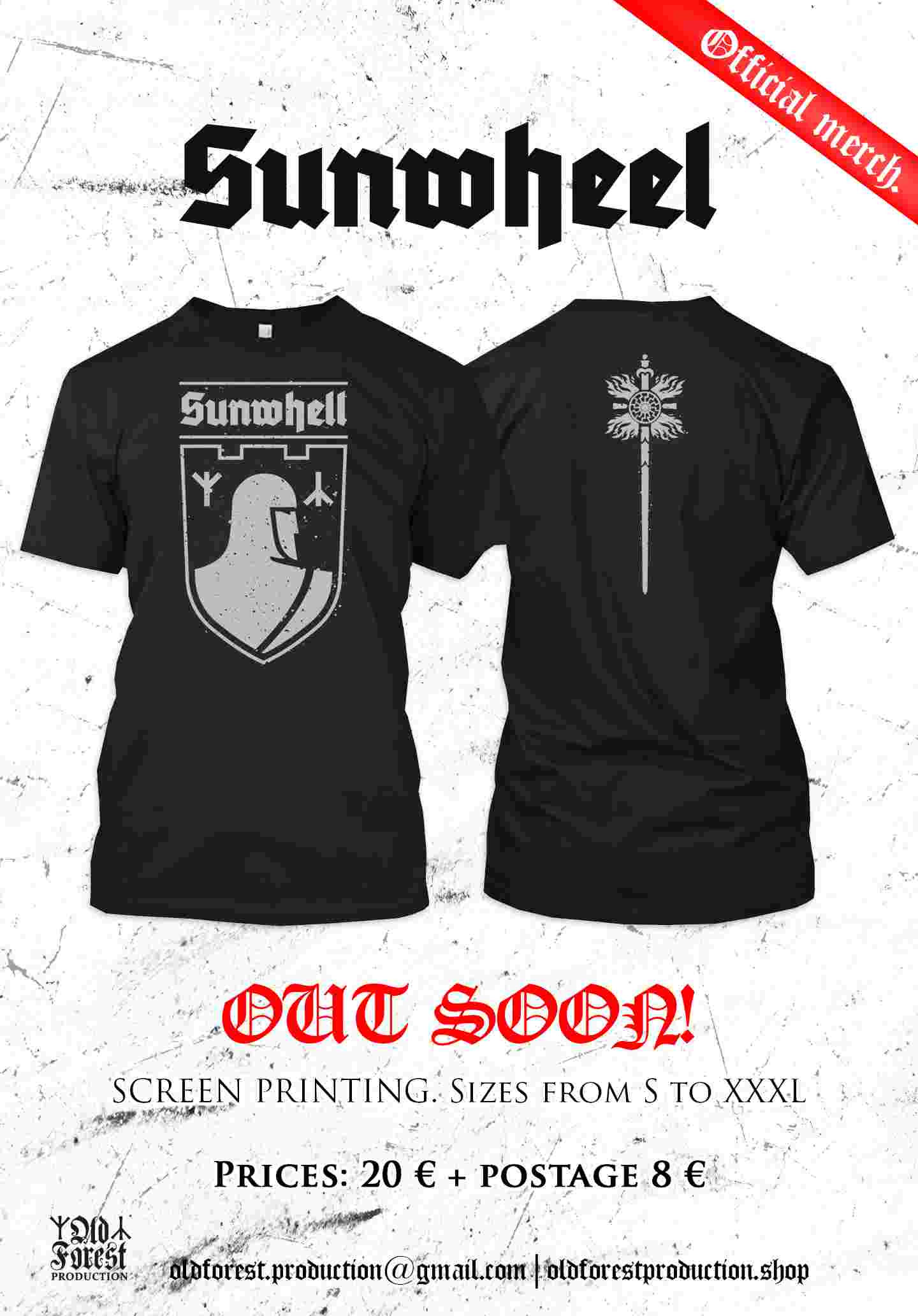 Sunwheel - Official TS black lim.30 - Old Forest Production image 1
