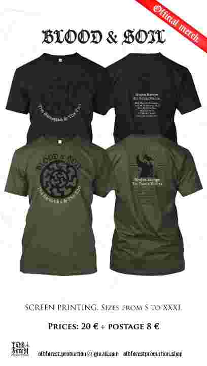 Blood & Soil - The Swastika & The Sun official ts  khaki - Old Forest Production image 1
