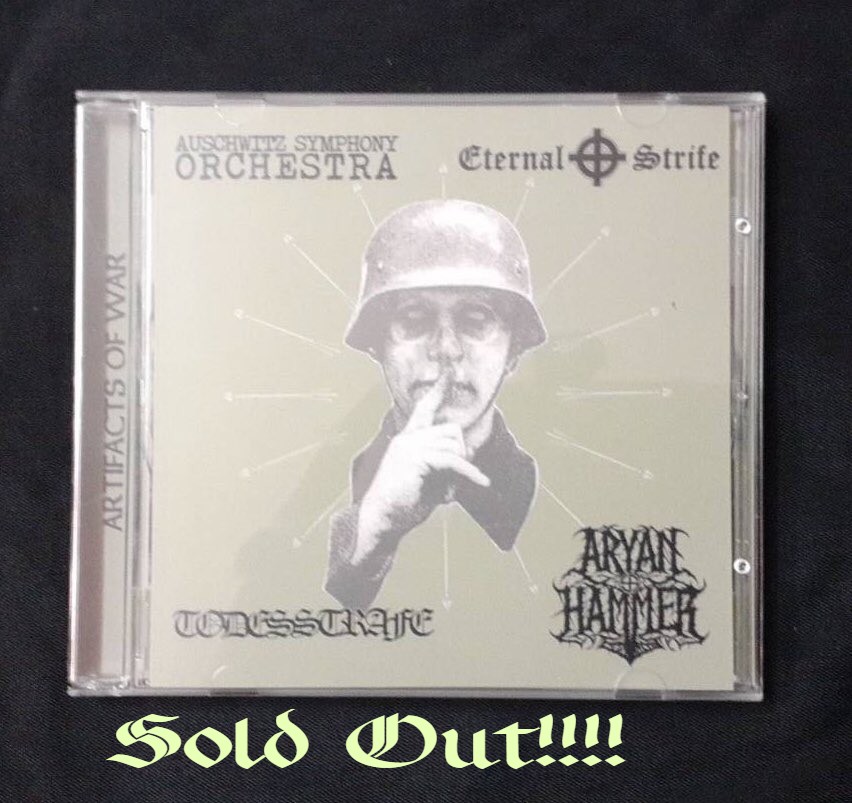 Artifacts Of War (Split) - Aryan Hammer/Auschwitz Symphony Orchestra/Eternal Strife/Todesstrafe.SOLD OUT !!!! - Old Forest Production image 3