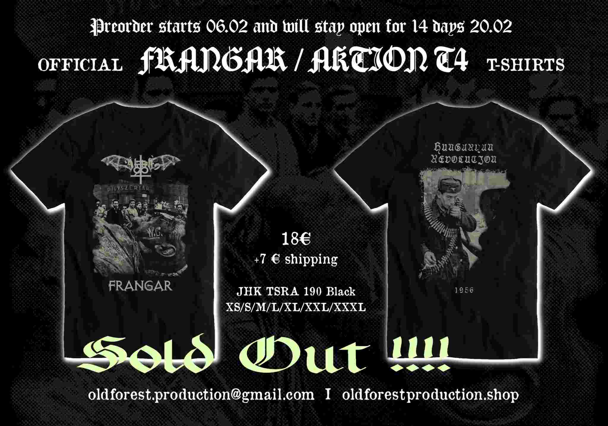 Aktion T4/Frangar official tshirt Sold Out!!!! - Old Forest Production image 2