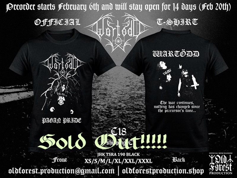 WARTODD ts - Sold Out !!!! - Old Forest Production image 2