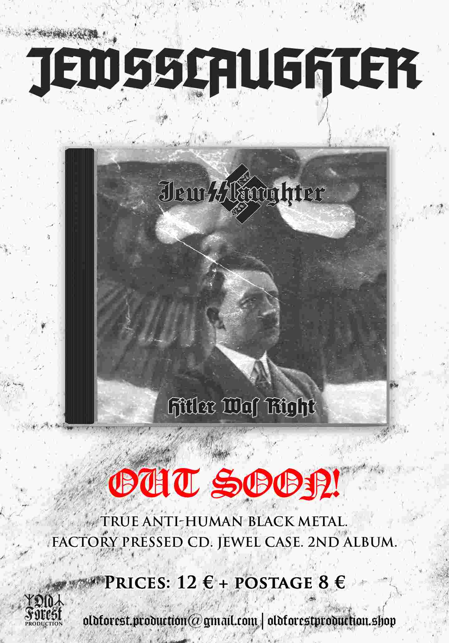 Jew@laughter- Hitler Was Right cd  - Old Forest Production image 1