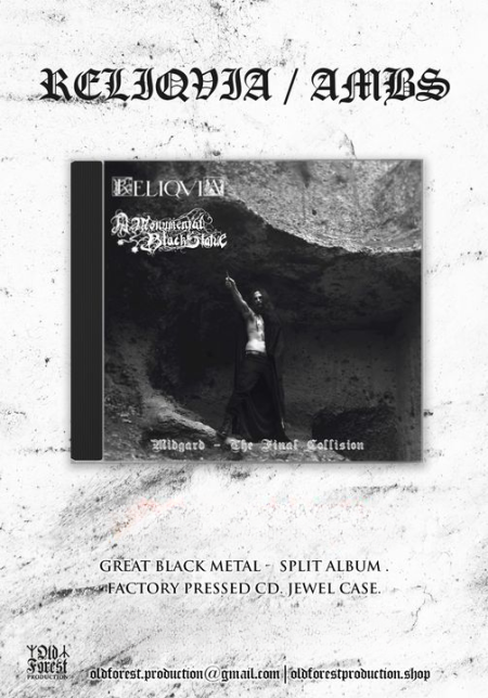 A Monumental Black Statue /Reliqia - - Midgard The Final Collision - split cd - Old Forest Production image 1