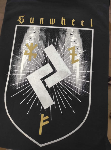 Sunwheel - Monuments Of The Elder Faith official t-shirt/ golden. SOLD OUT !! - Old Forest Production image 4