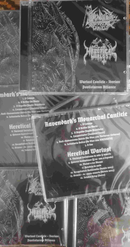 Ravendark's Monarchal Canticle/Heretical Warlust - split cd - Old Forest Production image 2