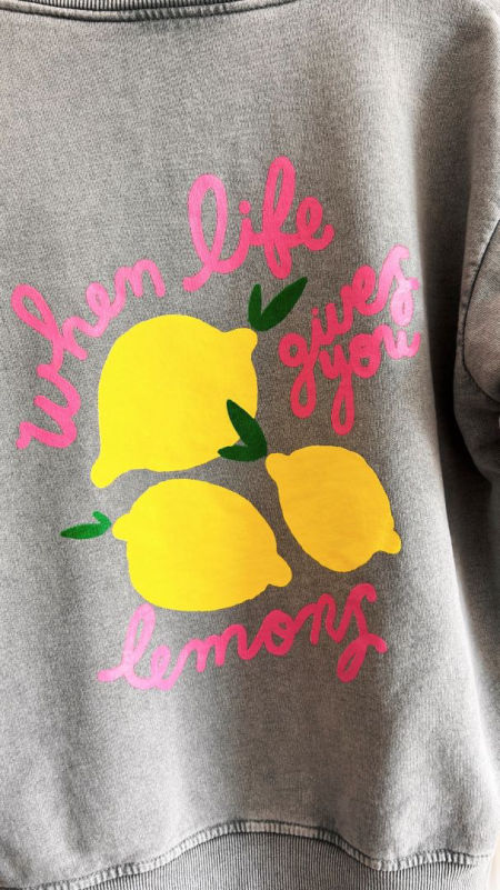 BLUZA LEMON SZARA zdjęcie 3