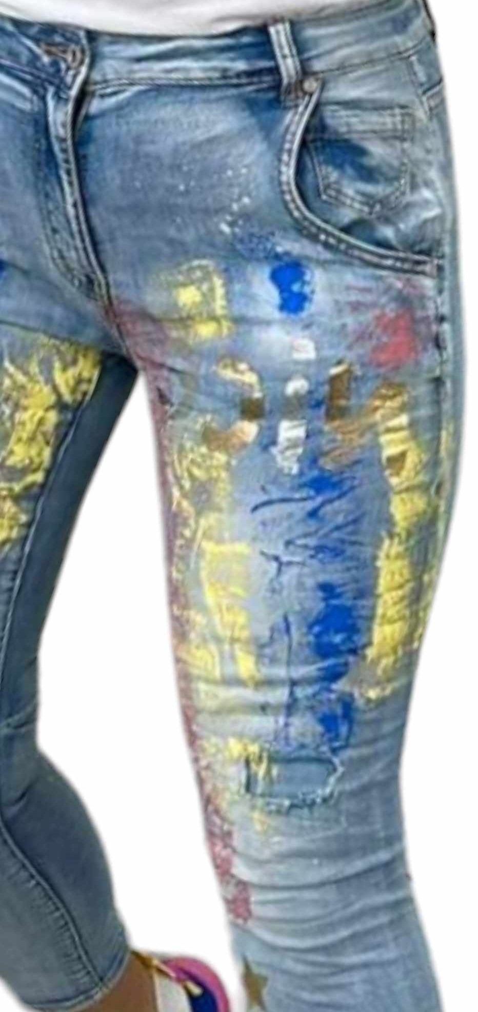 Spodnie Jeansowe  dopasowane L 40 - Italia zdjęcie 2