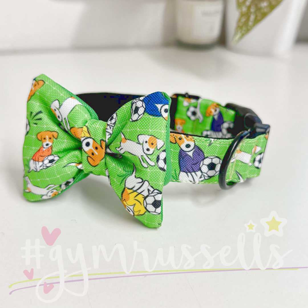 Footballer dog bowties - Gymrussells image 1