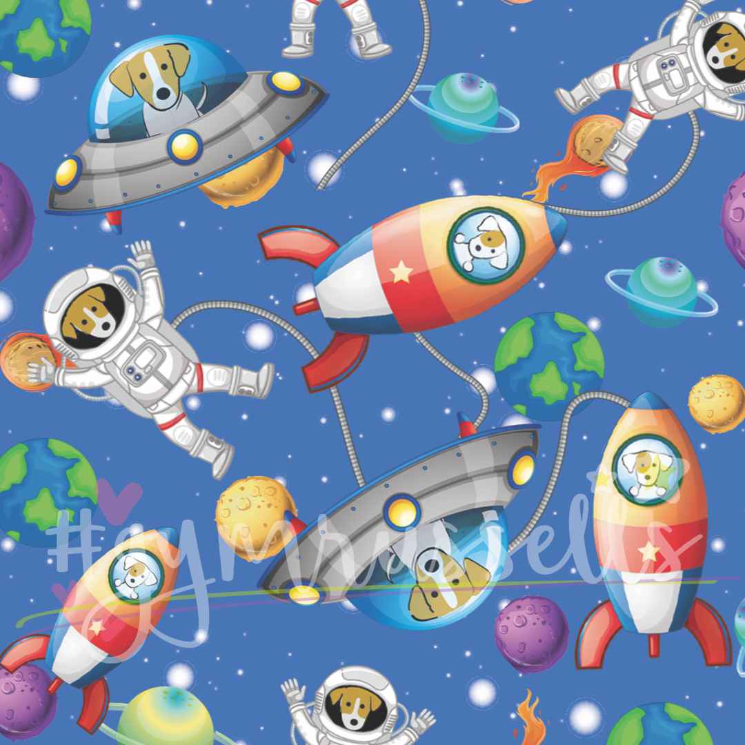 Space dog dog bandana - Gymrussells image 1