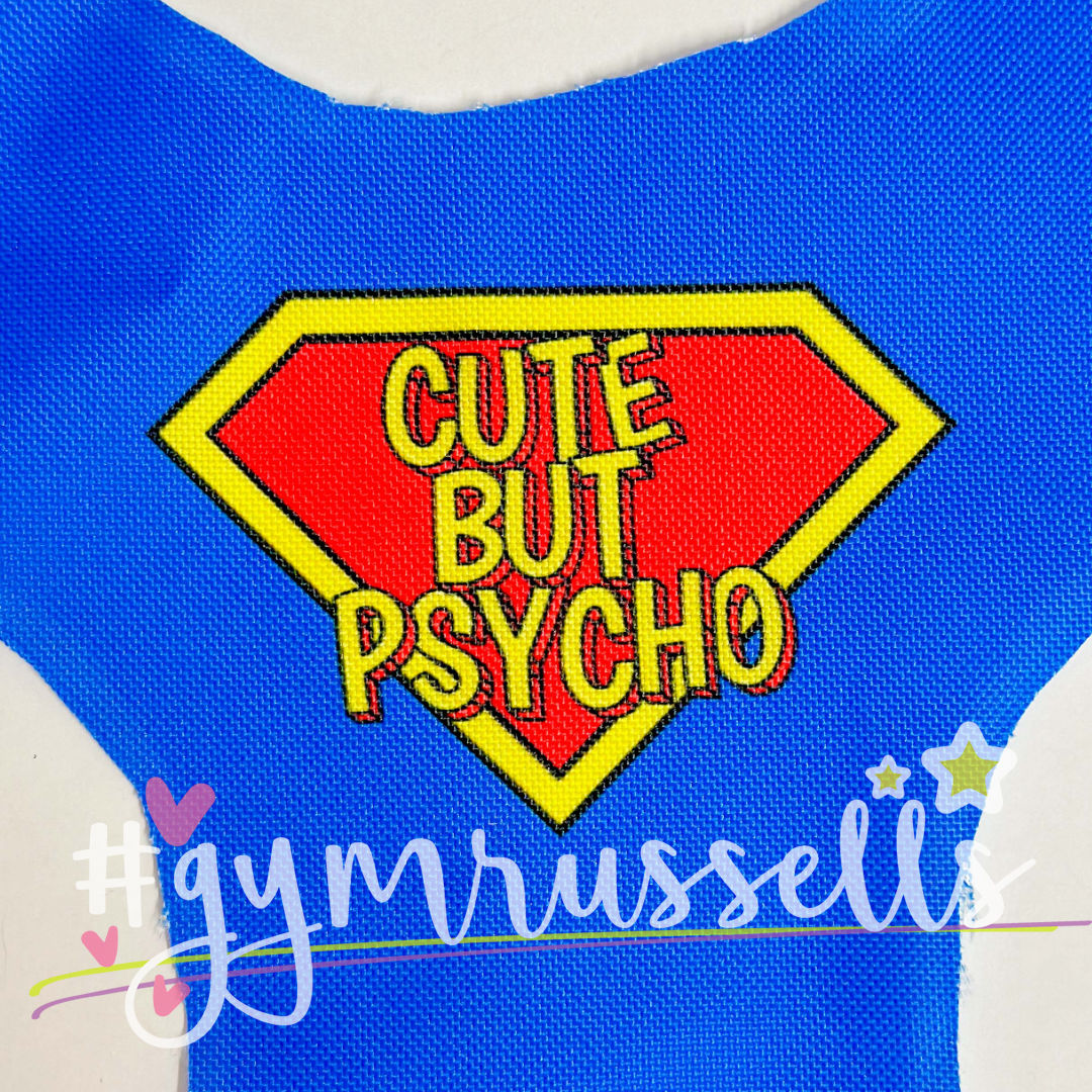 Cute but Psycho harness in blue - Gymrussells image 1