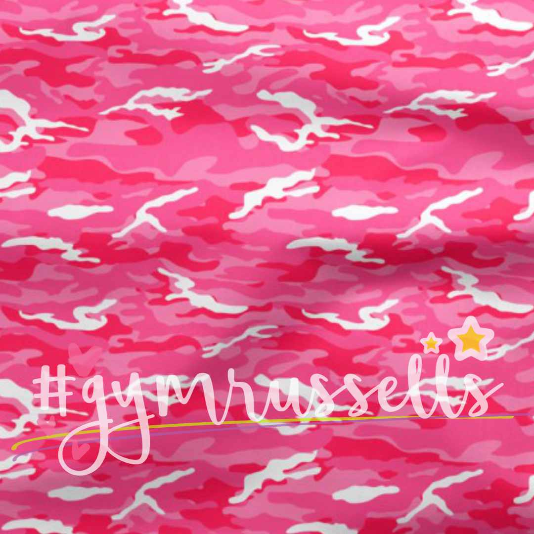 Pink camouflage leash with a shock absorber. - Gymrussells image 1