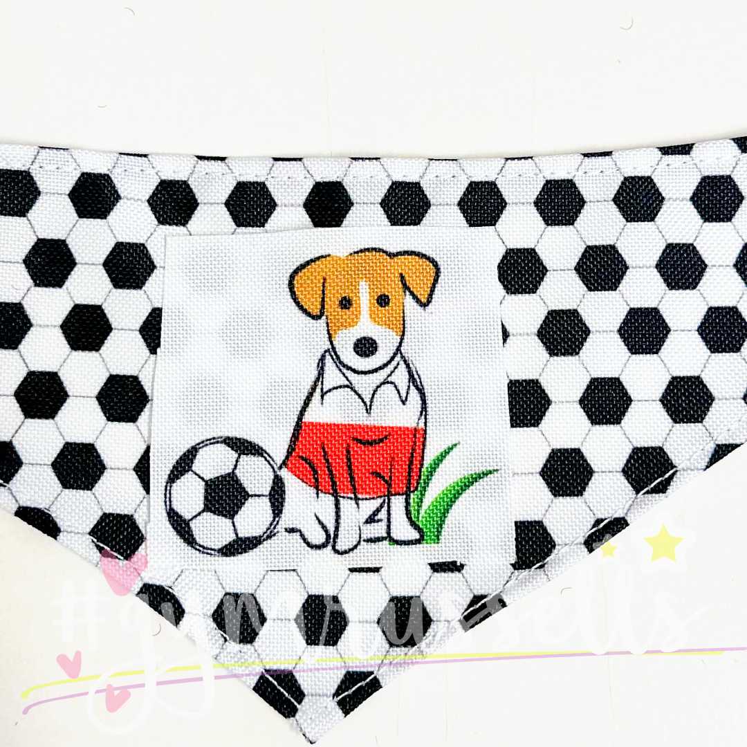 Dog Football fan bandana. Dog in a country flag t-shirt. Countries - Gymrussells image 2