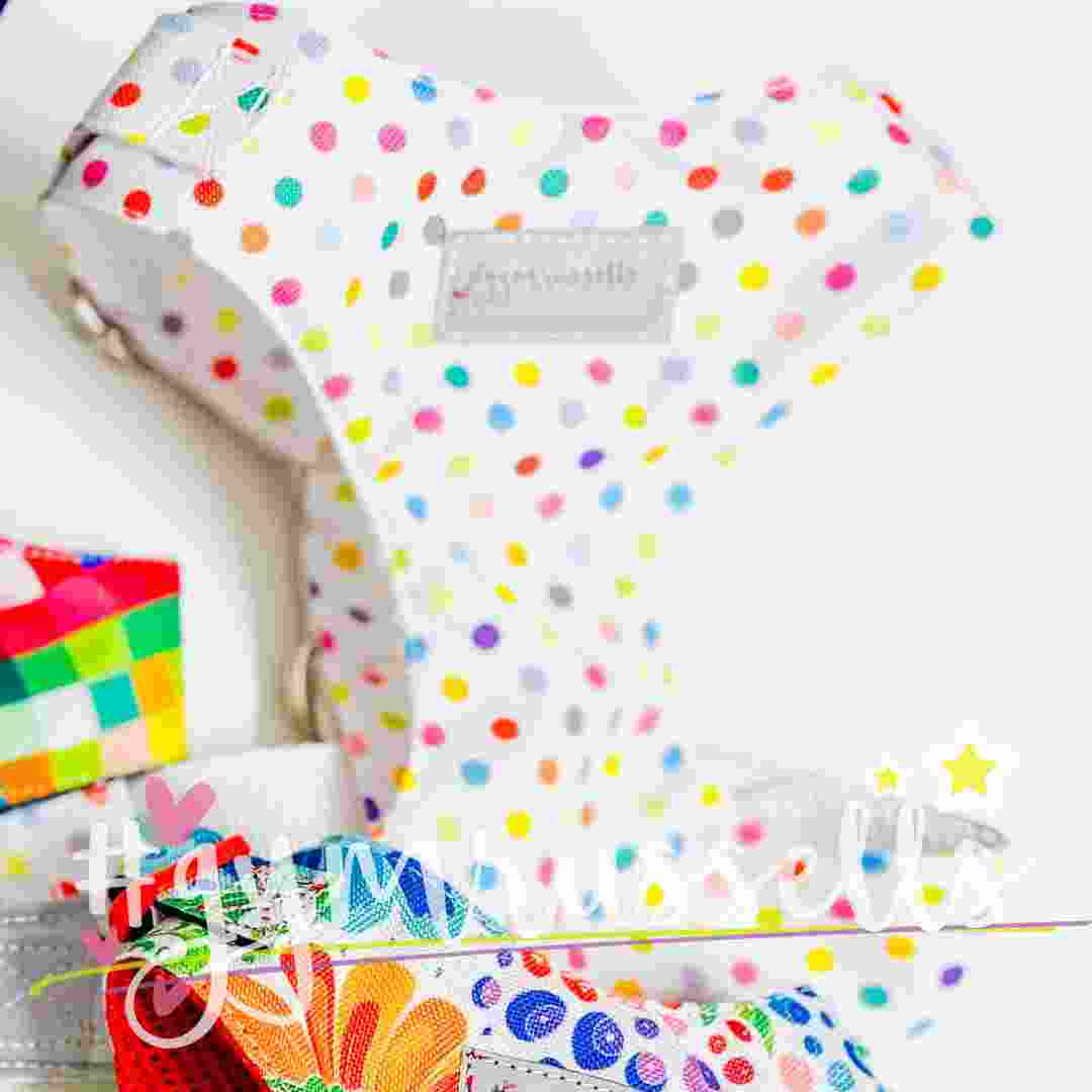 Rainbow Dots dog chest harness - Gymrussells image 2