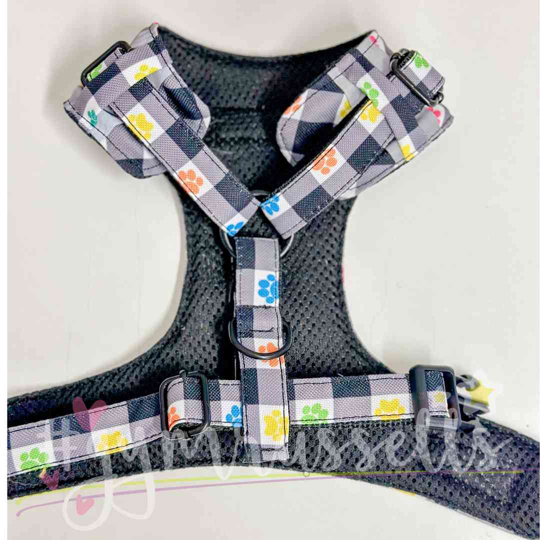Color plaid dog chest harness - Gymrussells image 4