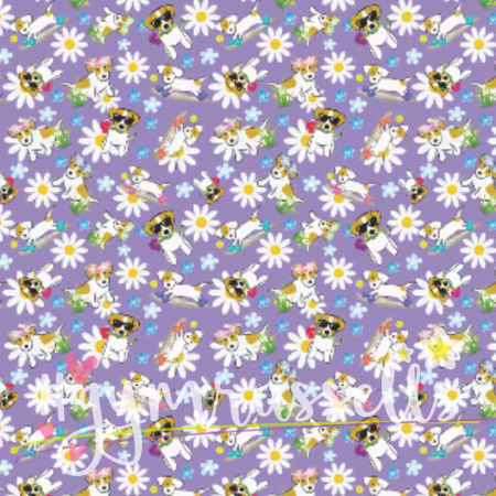 Spring doggie strap harness in purple image 4