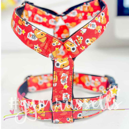 JRTlove red strap harness - Gymrussells image 2