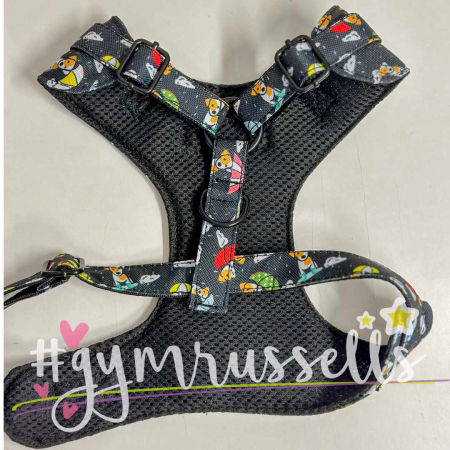 Chest harness Rainy doggie in black - Gymrussells image 2