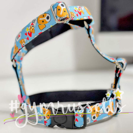 Strap harness for Jack Russell Jrtlove in baby blue - Gymrussells image 3