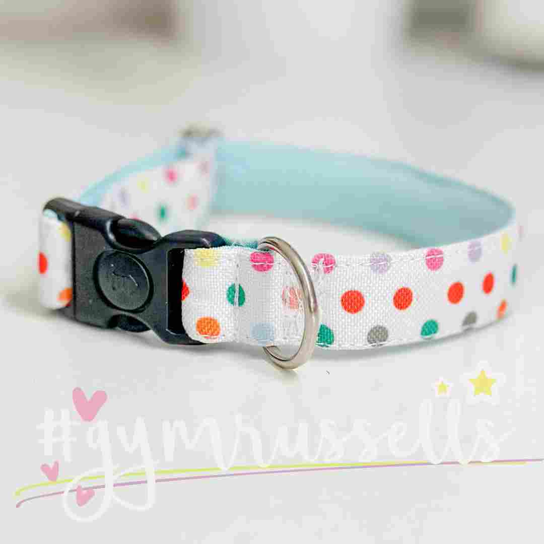 Adorable dots dog collar - Gymrussells image 1