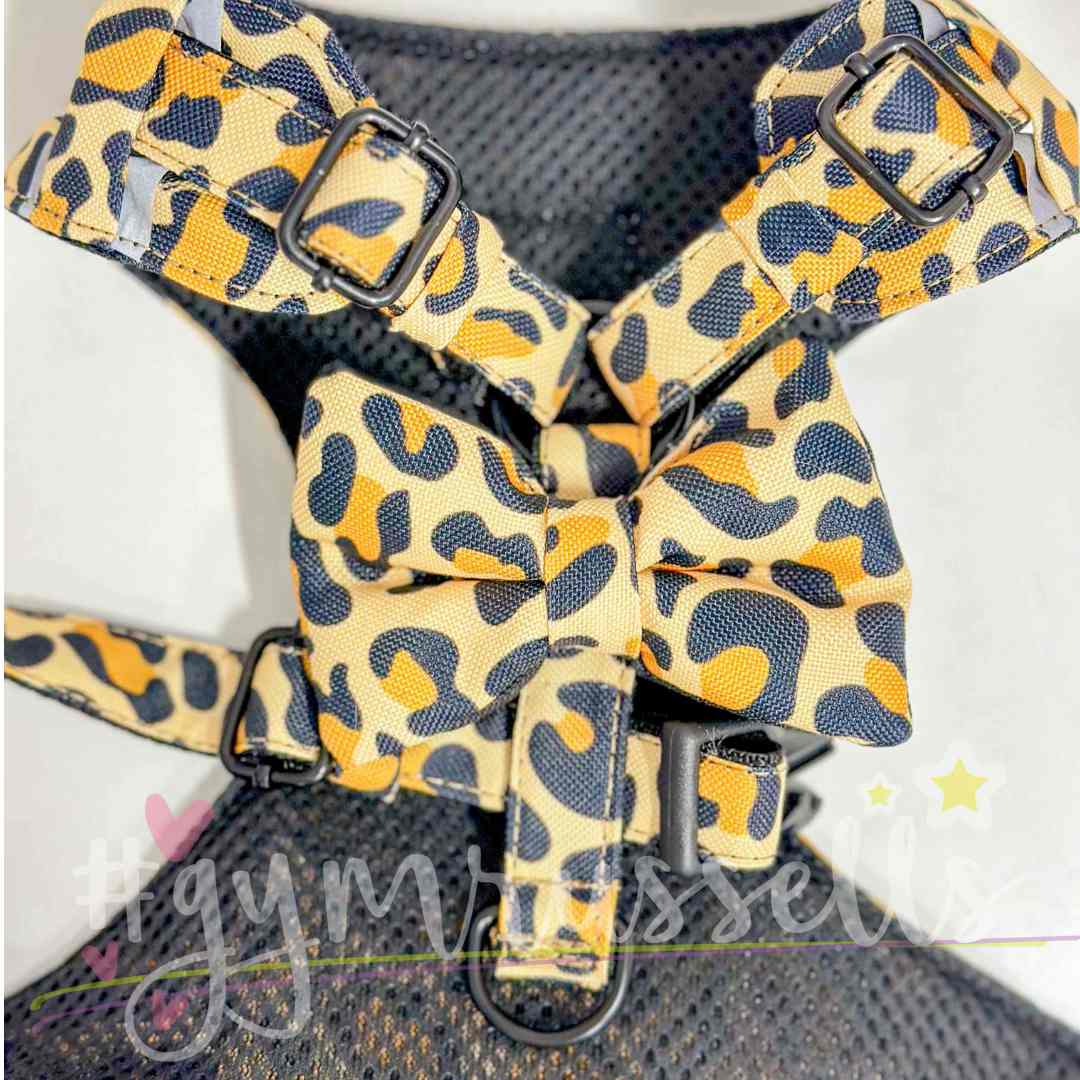 Gold leopard chest harness - Gymrussells image 4