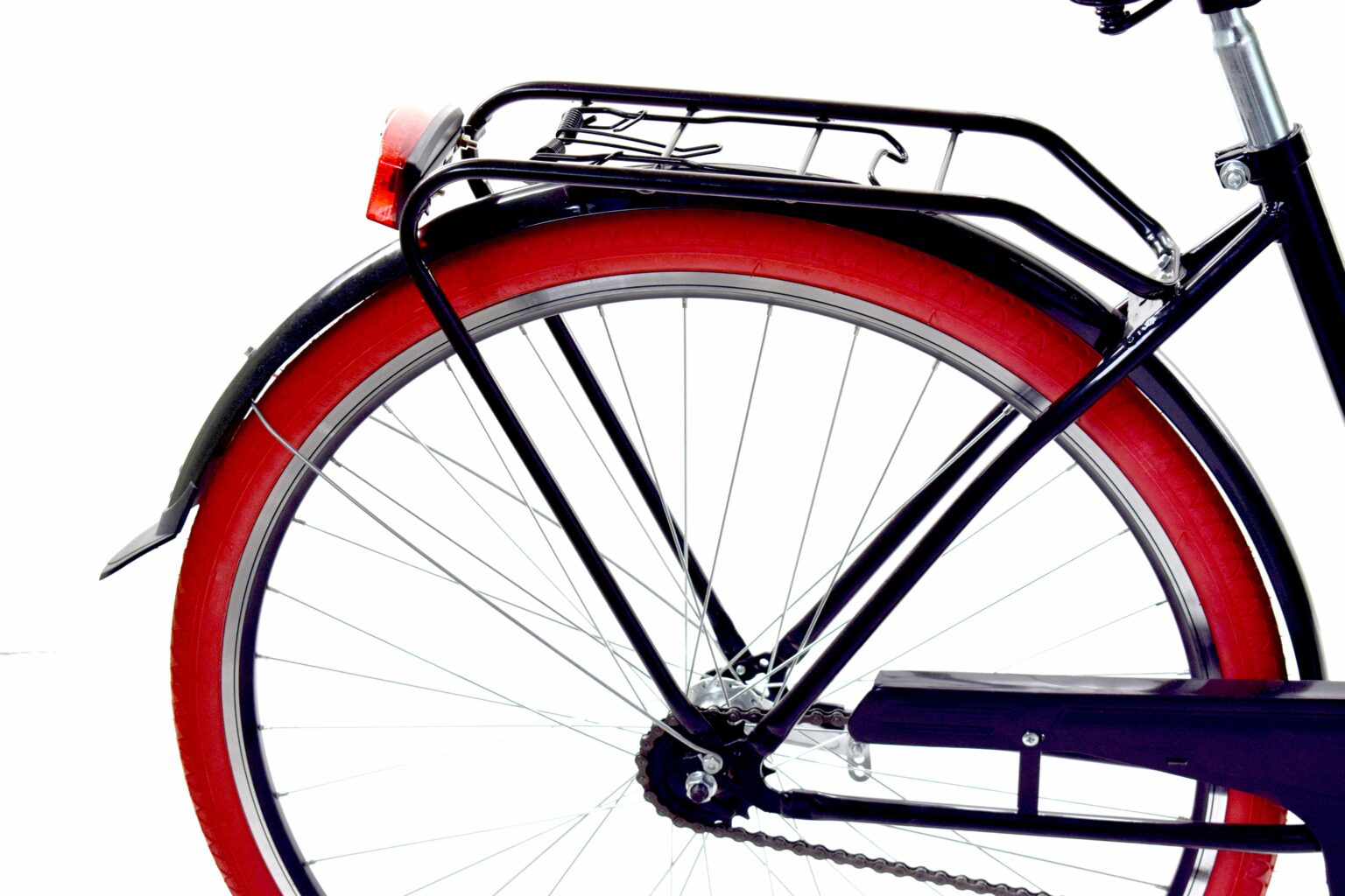 Rower Miejski Dallas Retro 28" 1spd czarno-czerwony - DALLAS BIKE zdjęcie 3