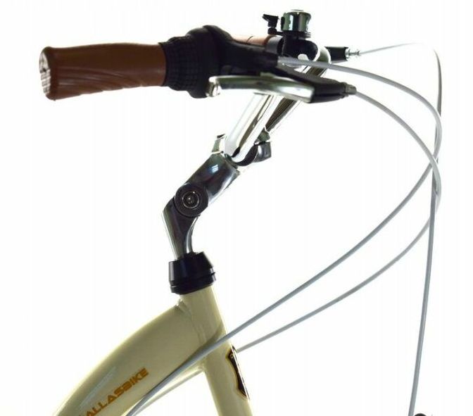 Rower Miejski Dallas City Alu 26" 7spd kremowo-brązowy - DALLAS BIKE zdjęcie 4