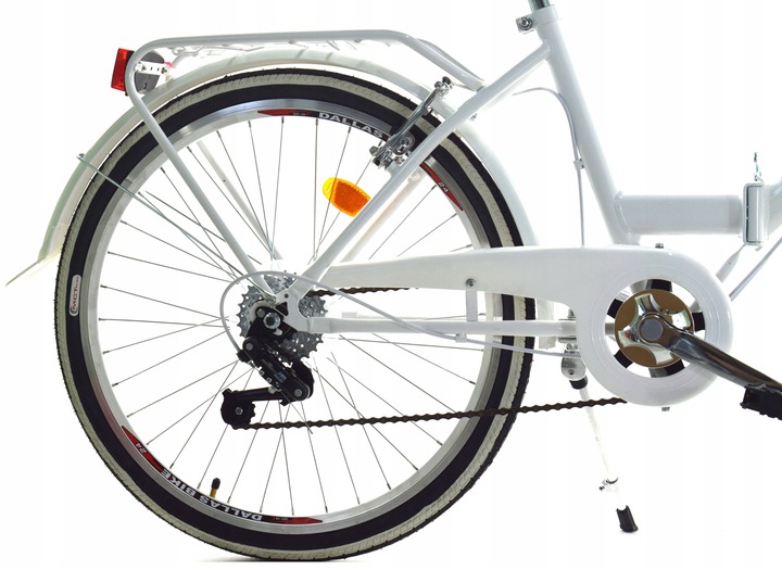 Rower Dallas Składak 24" 6spd biały - DALLAS BIKE zdjęcie 2