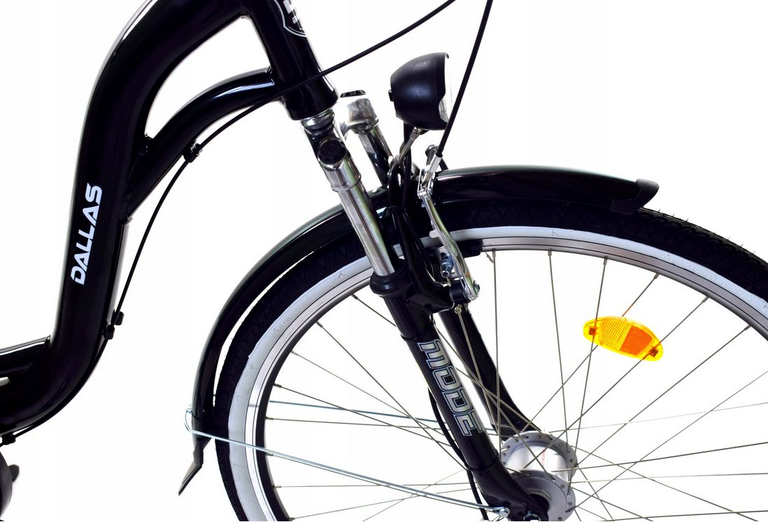 Rower Miejski Dallas City Alu 28" 7spd Nexus Dynamo czarny - DALLAS BIKE zdjęcie 4