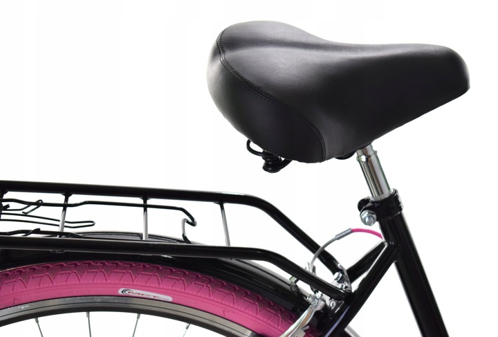 Rower Miejski Dallas City 28" 7spd czarno-różowy - DALLAS BIKE zdjęcie 2