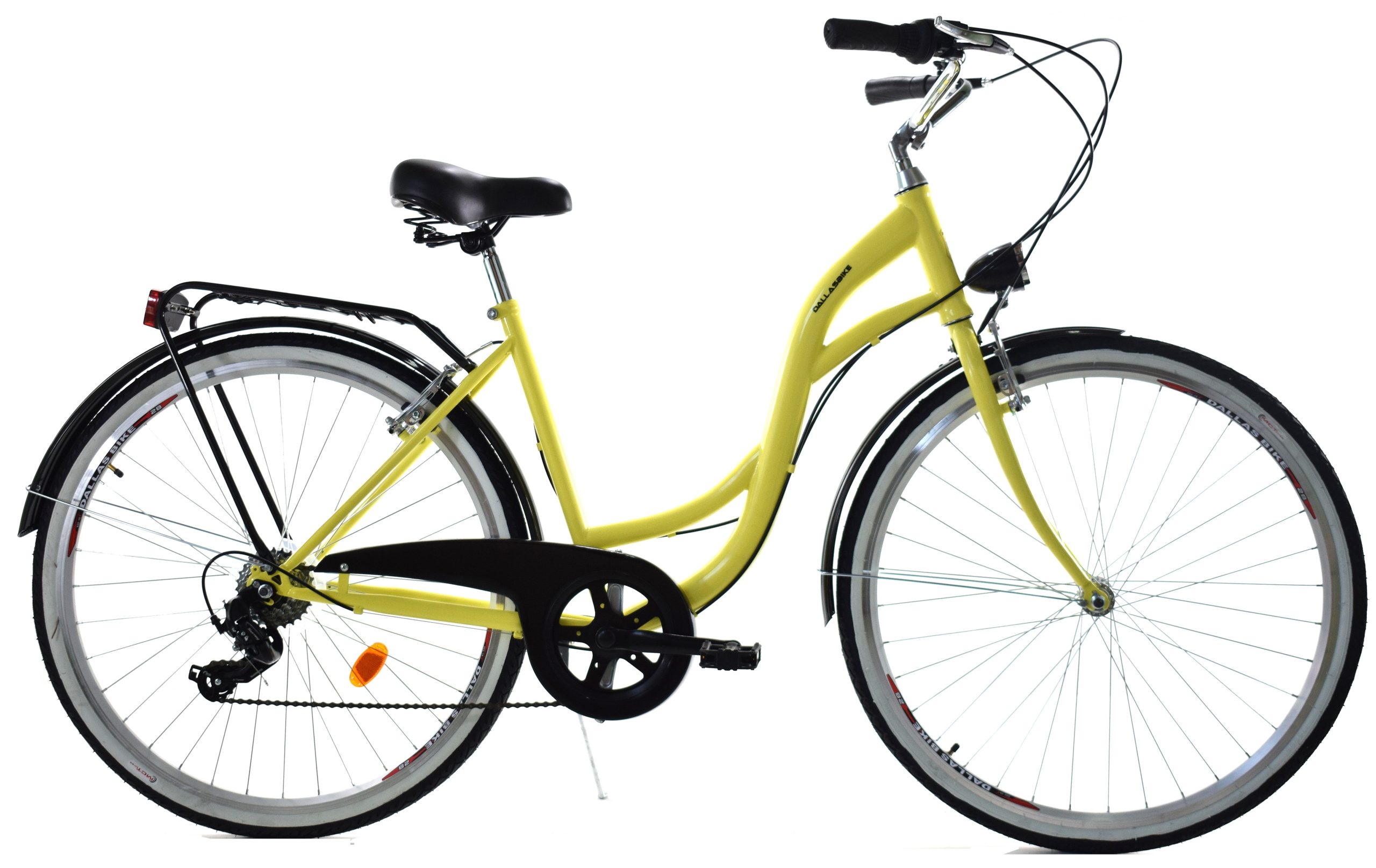 Rower Dallas City 28" 7spd - żółty z czarnym - DALLAS zdjęcie 1