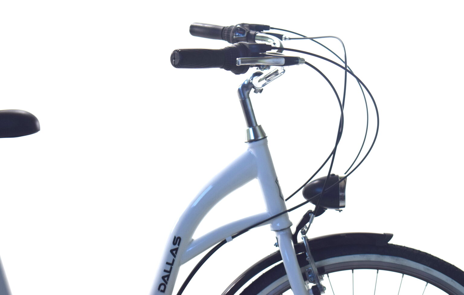 Rower Miejski Dallas City 28" 21spd biało-czarny - DALLAS BIKE zdjęcie 2