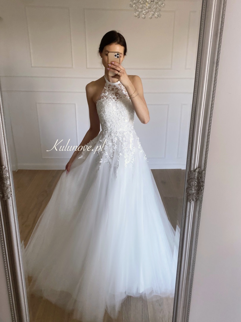 Sisi - princess shape tulle wedding dress with lace corset - Kulunove image 1