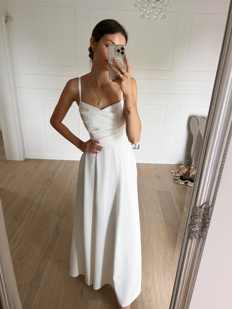Odetta - A-line corset wedding dress with pockets - Kulunove image 1