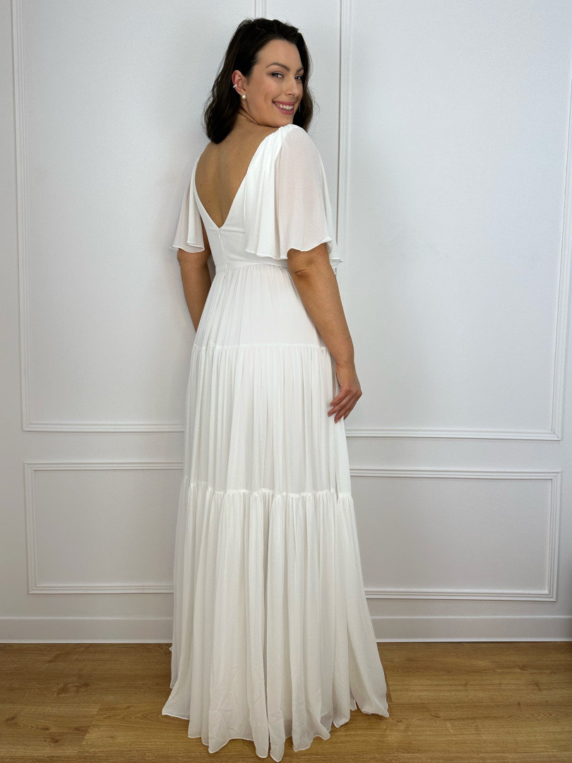 Vera- muslin short sleeve boho wedding dress - Kulunove image 3