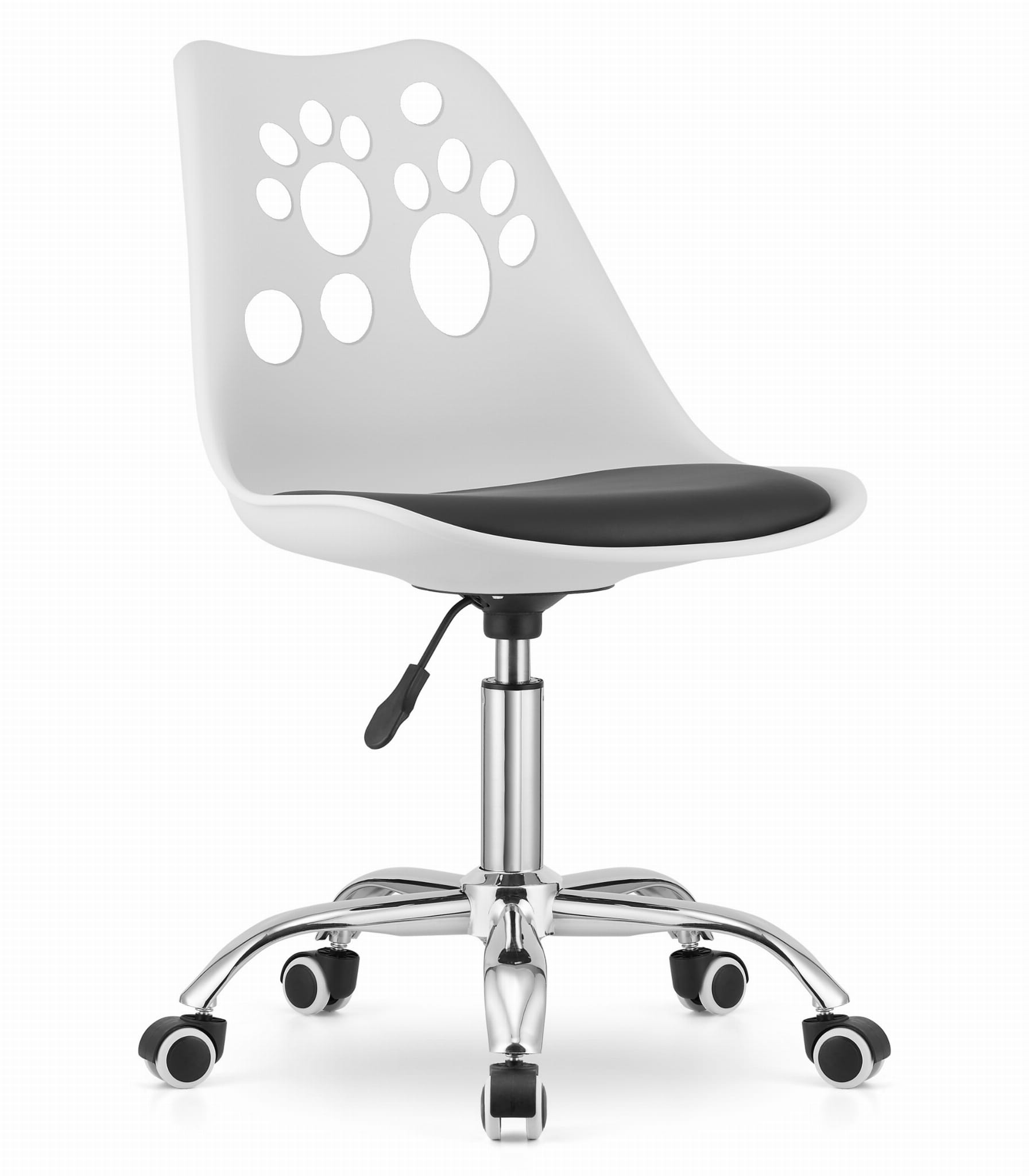 Krzesło obrotowe PRINT - biało-czarne zdjęcie 1