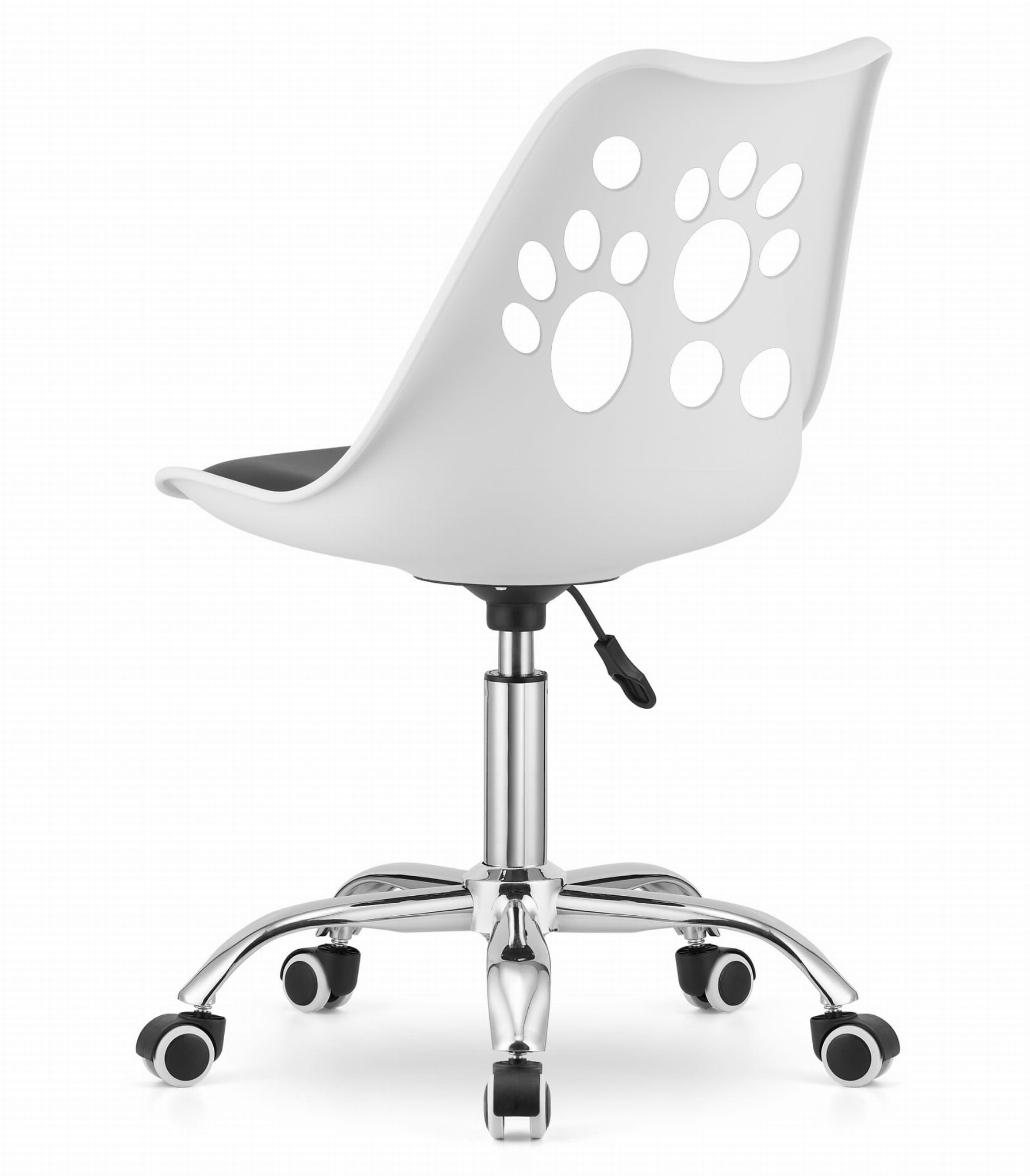 Krzesło obrotowe PRINT - biało-czarne zdjęcie 2