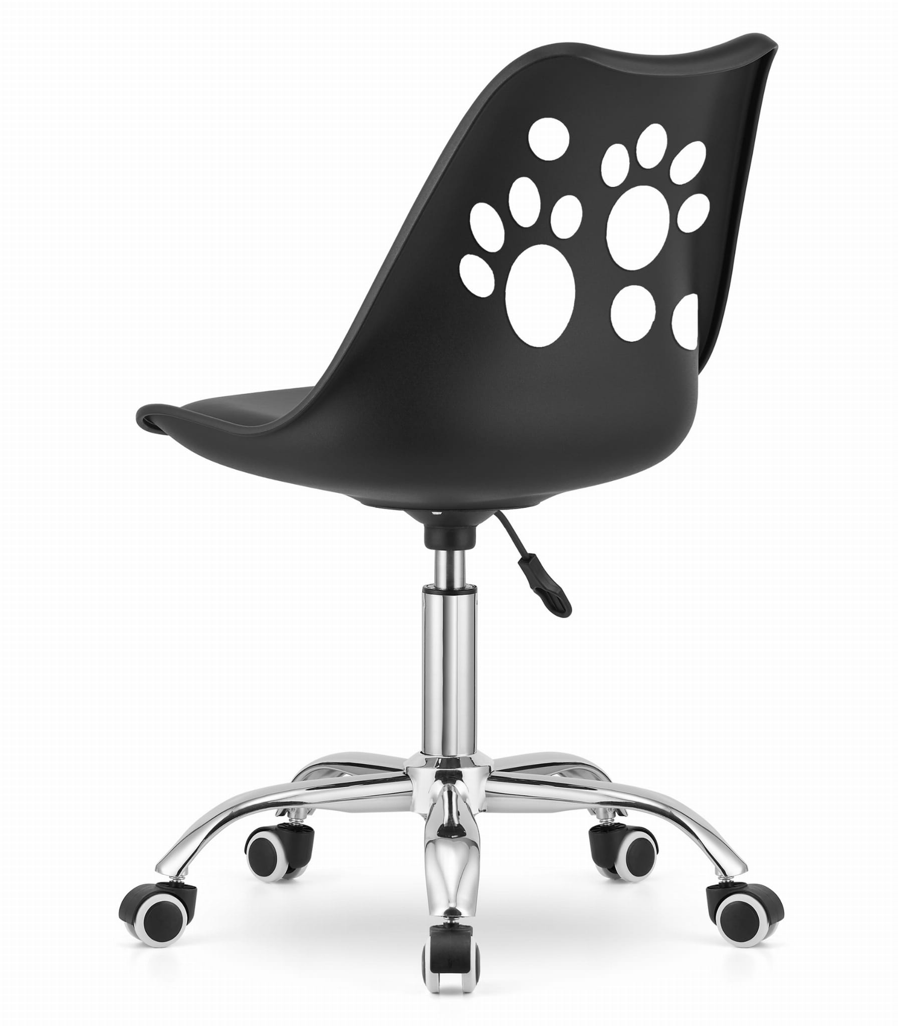Krzesło obrotowe PRINT - czarne zdjęcie 3