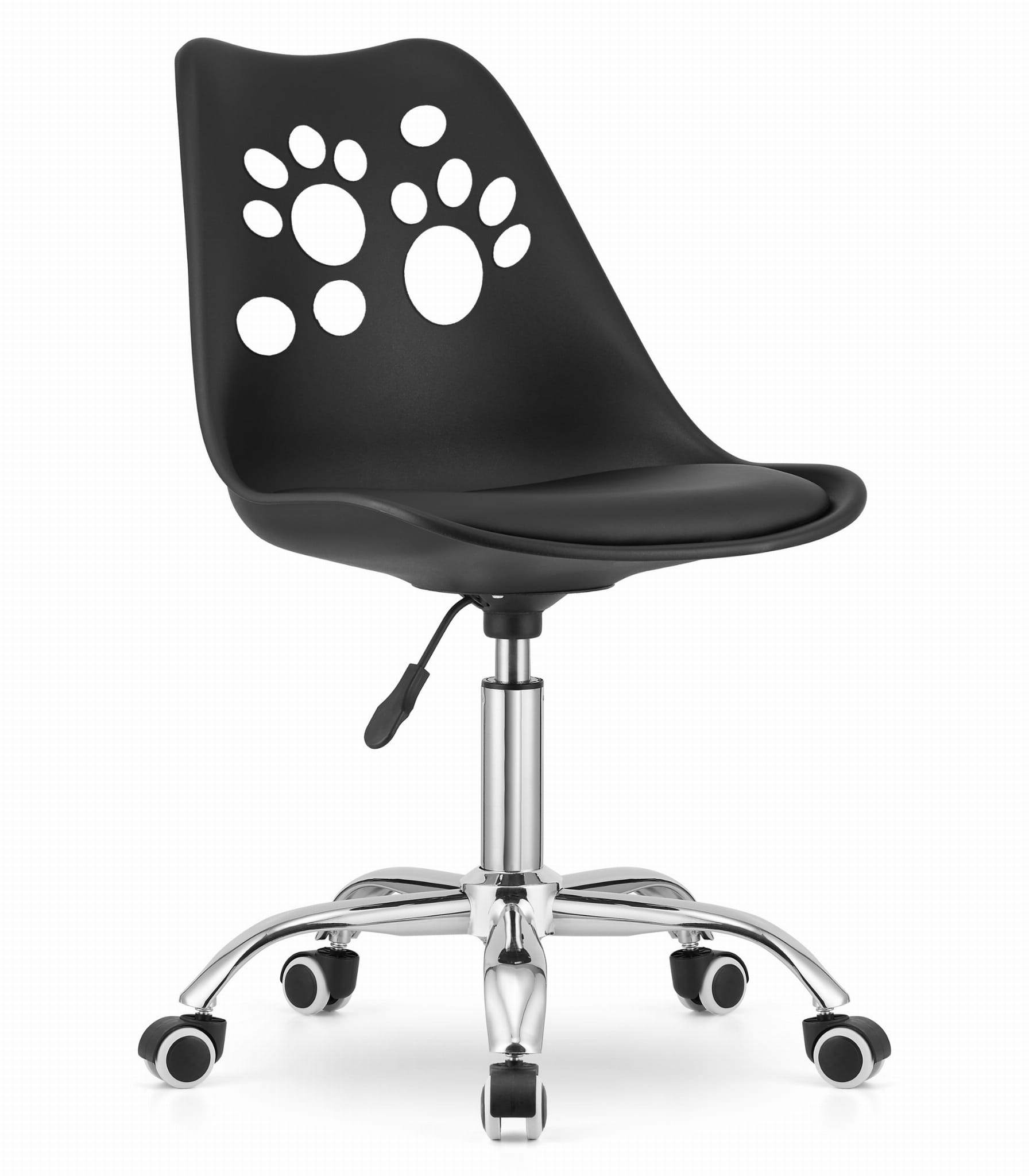 Krzesło obrotowe PRINT - czarne zdjęcie 1