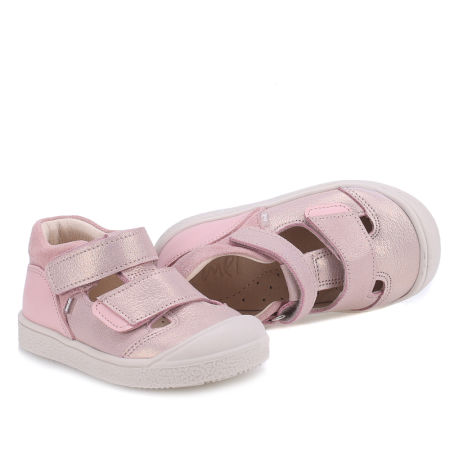 Athens różowe sandały dziecięce ze skóry naturalnej - E 2799-1 zdjęcie 2