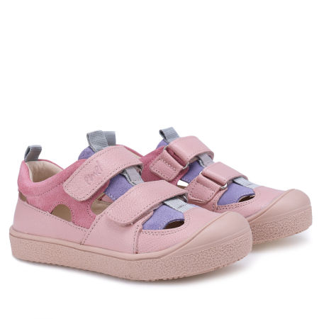Palermo różowe sandały dziecięce ze skóry naturalnej - E 2800 zdjęcie 1