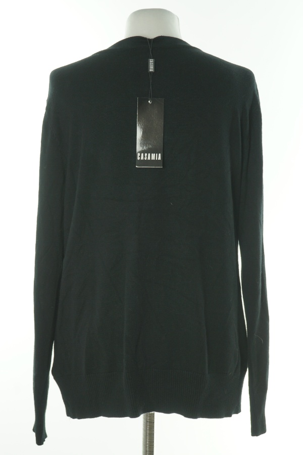 Sweter czarny zapinany  - CASAMIA zdjęcie 2