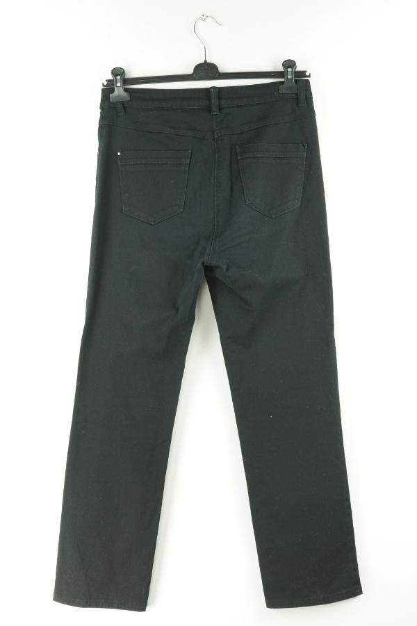 Spodnie jeansowe czarne z wyższym stanem - M&CO zdjęcie 2